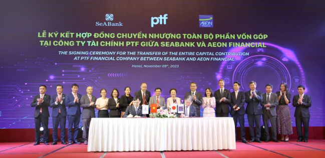 SeABank chính thức bán công ty tài chính PTF cho AEON Financial giá 4.300 tỷ SeABank chính thức bán công ty tài chính PTF cho AEON Financial giá 4.300 tỷ
