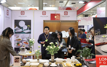 Sứ Long Phương tạo dấu ấn tại triển lãm Food & Hotel Hà Nội 2023