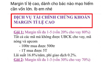Môi giới "mồi chài" khách vay margin loạt cổ phiếu cấm