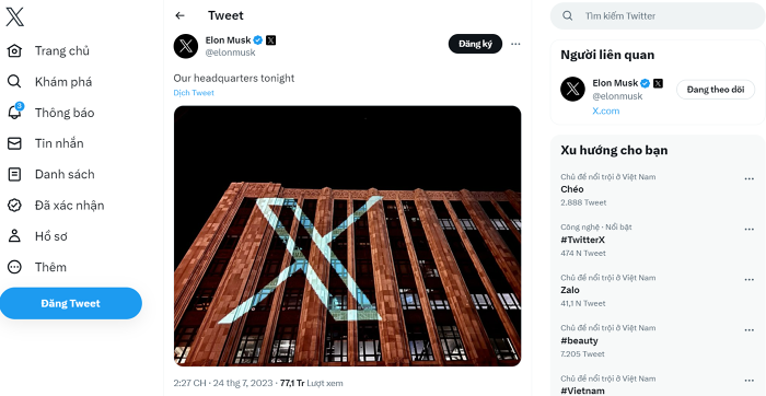 Giá trị Twitter giảm hàng tỷ USD, vướng rắc rối pháp lý chỉ vì đổi tên thành X