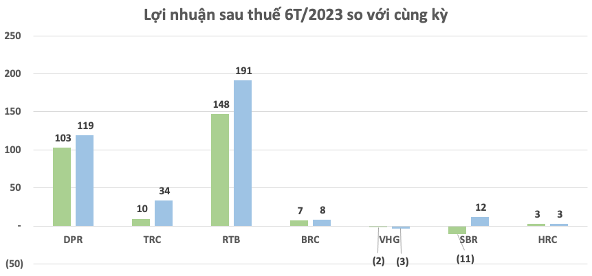 KQKD quý 2 ngành cao su: Bất ngờ có doanh nghiệp ngược dòng, lợi nhuận tăng trưởng