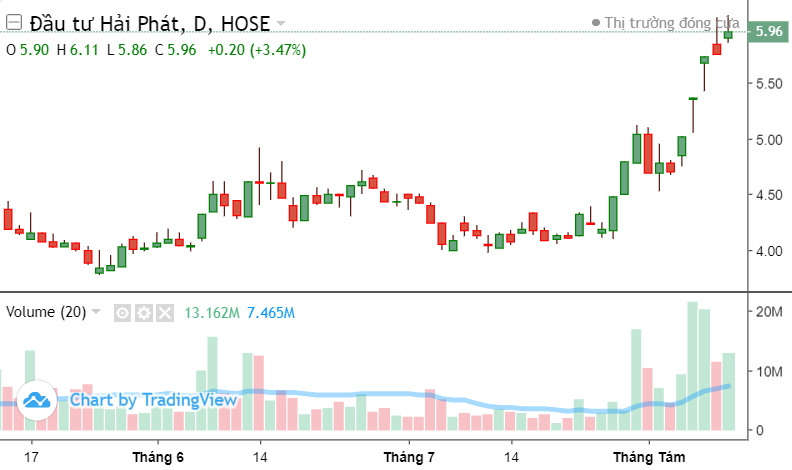 Top 10 cổ phiếu nổi bật phiên 10/8: NVL, VIC, HPX, DIG, DXG, HQC, TAR