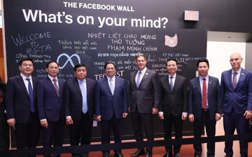 Thủ tướng Phạm Minh Chính làm việc với Tập đoàn công nghệ sở hữu Facebook