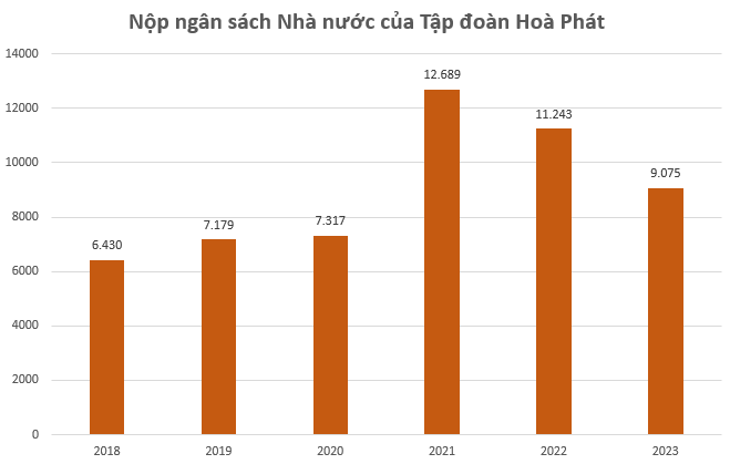 Bất ngờ số ngân sách Nhà nước mà Hoà Phát (HPG) vừa nộp