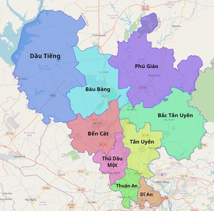 Thị xã được đề xuất trở thành thành phố thứ 5 của Bình Dương sẽ có thêm 9 khu vực đô thị