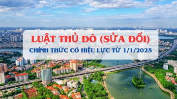 Luật Thủ đô (sửa đổi) được thông qua, chính thức có hiệu lực từ 1/1/2025