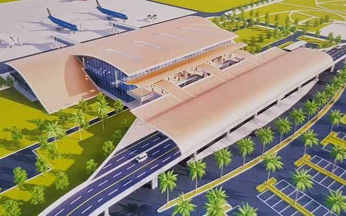 Bối cảnh 3D dự &aacute;n Cảng h&agrave;ng kh&ocirc;ng Quảng Trị