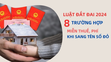 8 trường hợp được miễn phí thuế khi sang tên sổ đỏ theo Luật Đất đai 2024