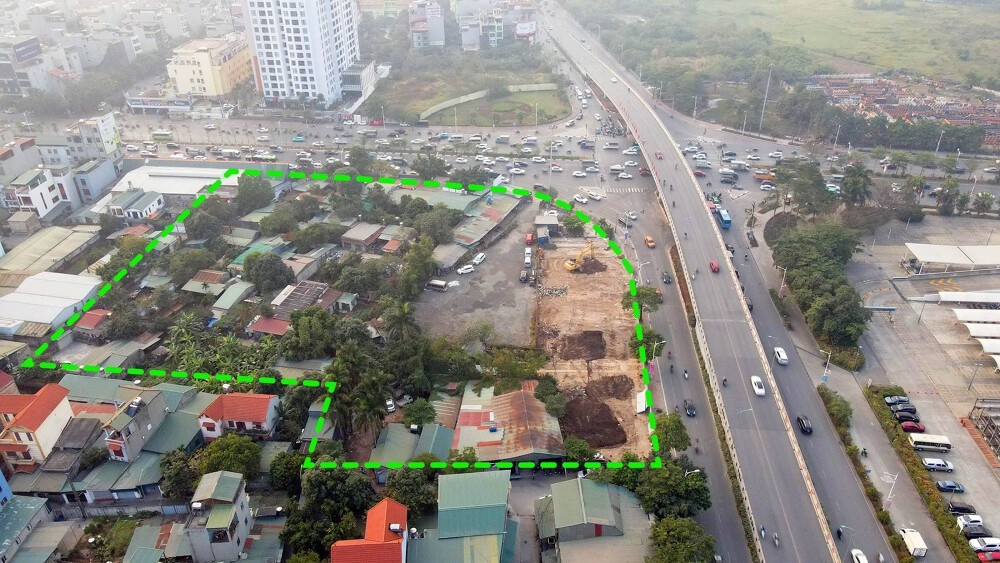 GPMB để đấu gi&aacute; khu đất 'v&agrave;ng' 1,35ha đối diện Aeon Mall đầu ti&ecirc;n của H&agrave; Nội- Ảnh 1.