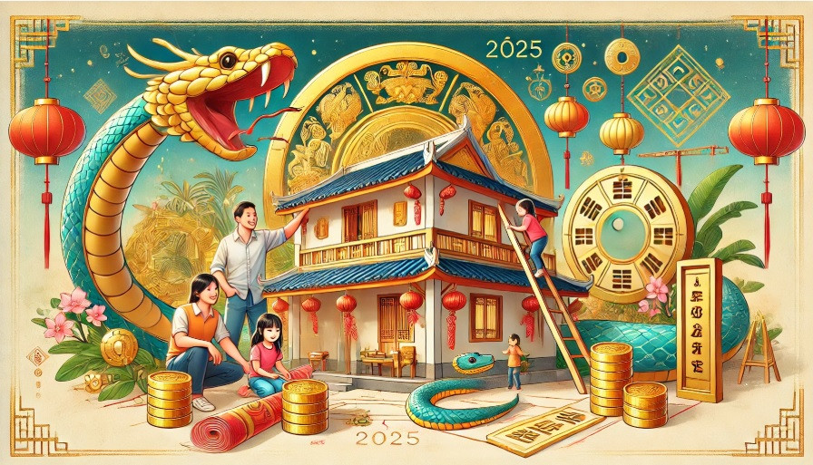 Theo phong thủy, năm Ất Tỵ 2025 c&oacute; nhiều tuổi thuận lợi cho việc x&acirc;y nh&agrave;, đầu tư bất động sản- Ảnh 1.