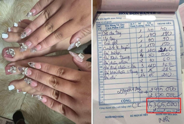Bộ nail ‘hot’ nhất dịp Tết năm nay: Giá 5 triệu nhưng lại gây tranh cãi vì không xứng với giá tiền, nhân viên đáp trả “Đấy là do chị nghĩ nó rẻ, chứ quán có bảo rẻ đâu”