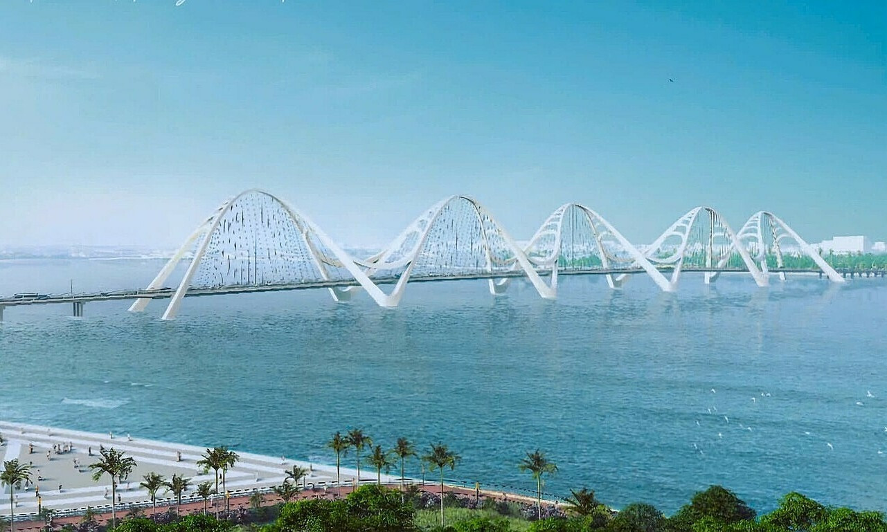 Miền Tây sắp có cầu vượt biển 2,8km, cảm hứng thiết kế từ mái tóc nữ anh hùng- Ảnh 1.