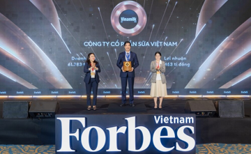 Vinamilk đứng đầu top 25 thương hiệu dẫn đầu 2025 của Forbes Việt Nam