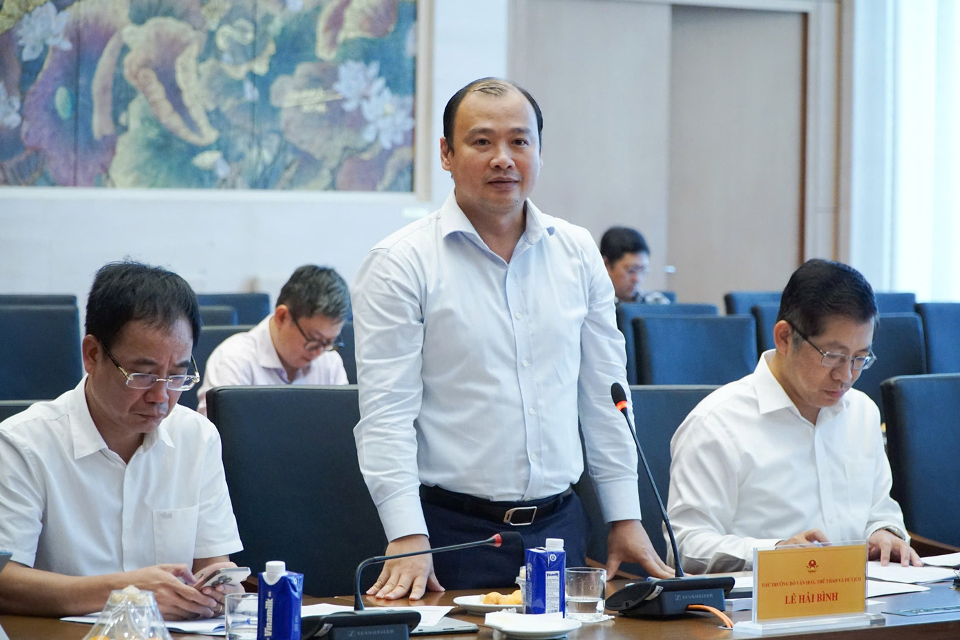 Thứ trưởng Bộ Văn hóa, Thể thao và Du lịch Lê Hải Bình. Ảnh: QH 1110bc1.jpg