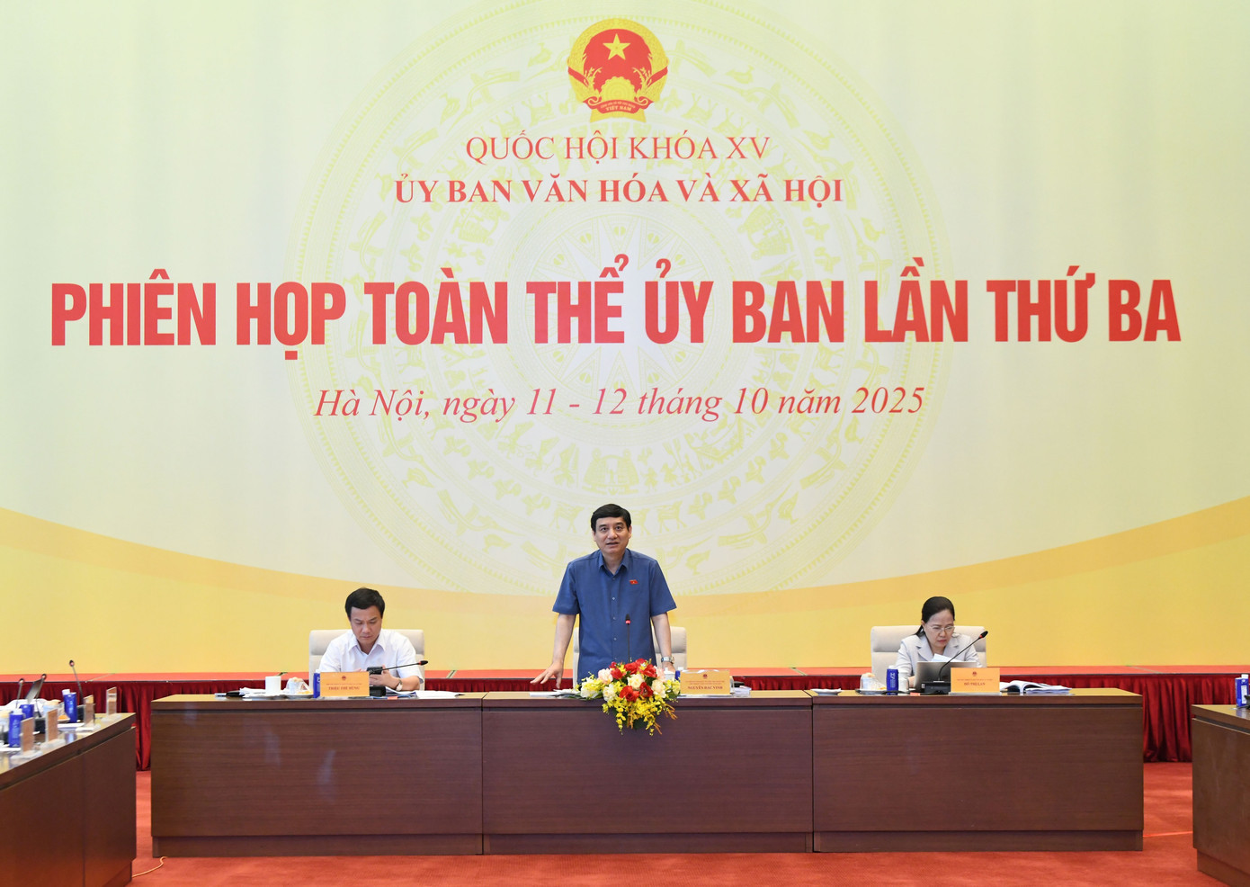 Chủ nhiệm Ủy ban Văn hóa và Xã hội Nguyễn Đắc Vinh. Ảnh: QH 1110bc4.jpg
