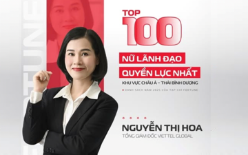 'Bóng hồng' đầu tiên của Viettel lọt Top nữ lãnh đạo có tầm ảnh hưởng nhất châu Á