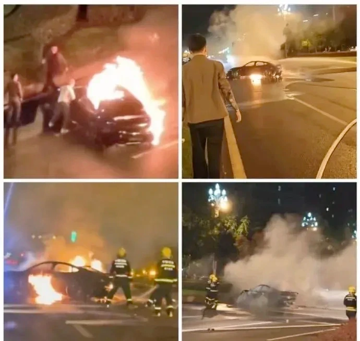 Xe điện của Xiaomi bốc cháy sau va chạm, người dân bất lực phá cửa cứu nạn nhân nhưng không thể