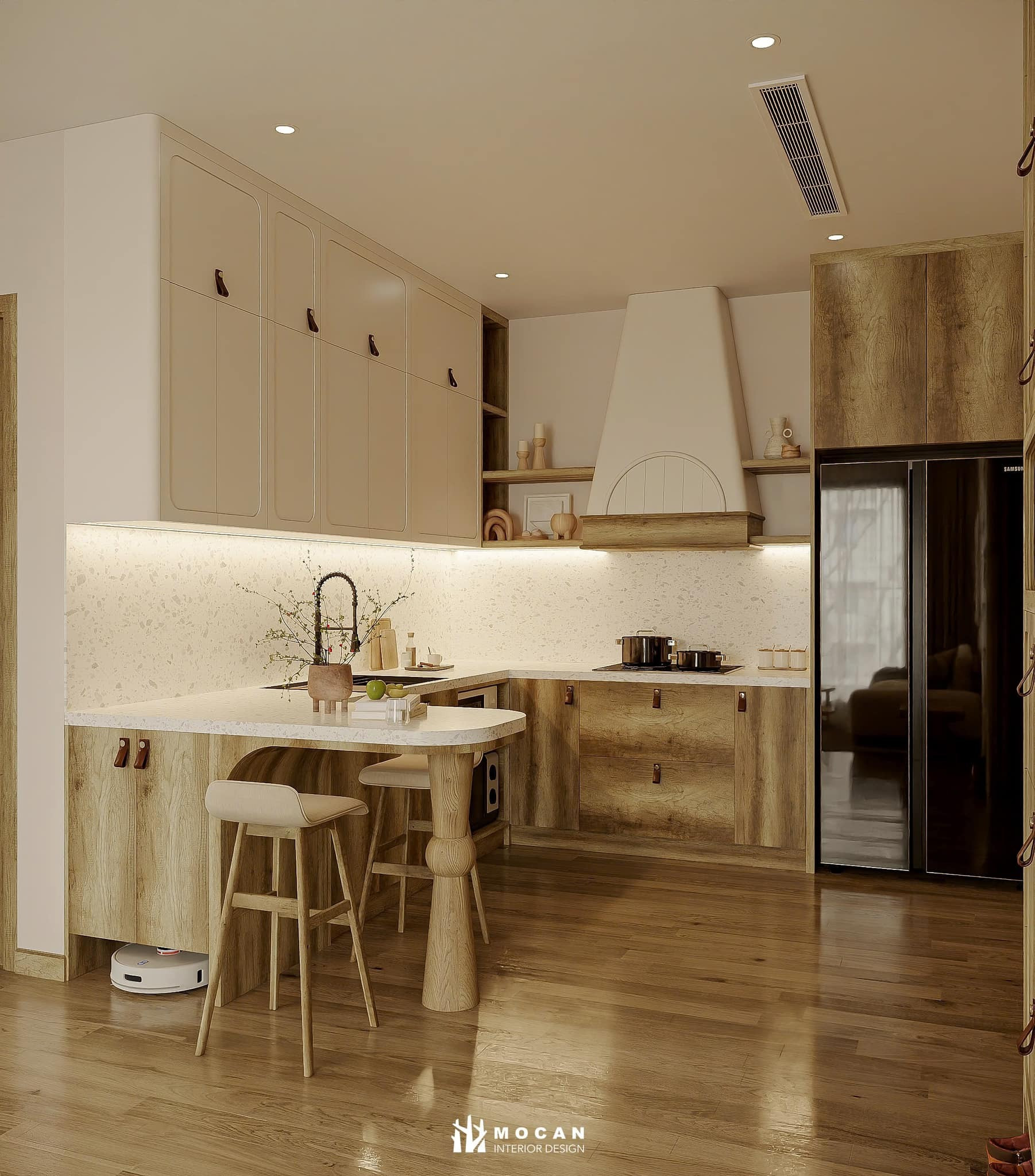 Lối sống tối giản và ấm áp trong căn hộ lấy gỗ làm chủ đạo- Ảnh 4.