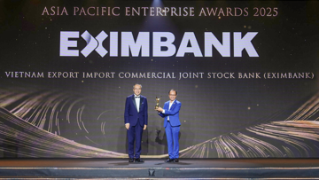 Eximbank được vinh danh 'Doanh nghiệp xuất sắc Châu Á' và ' Doanh nghiệp tăng trưởng nhanh' tại Apea 2025