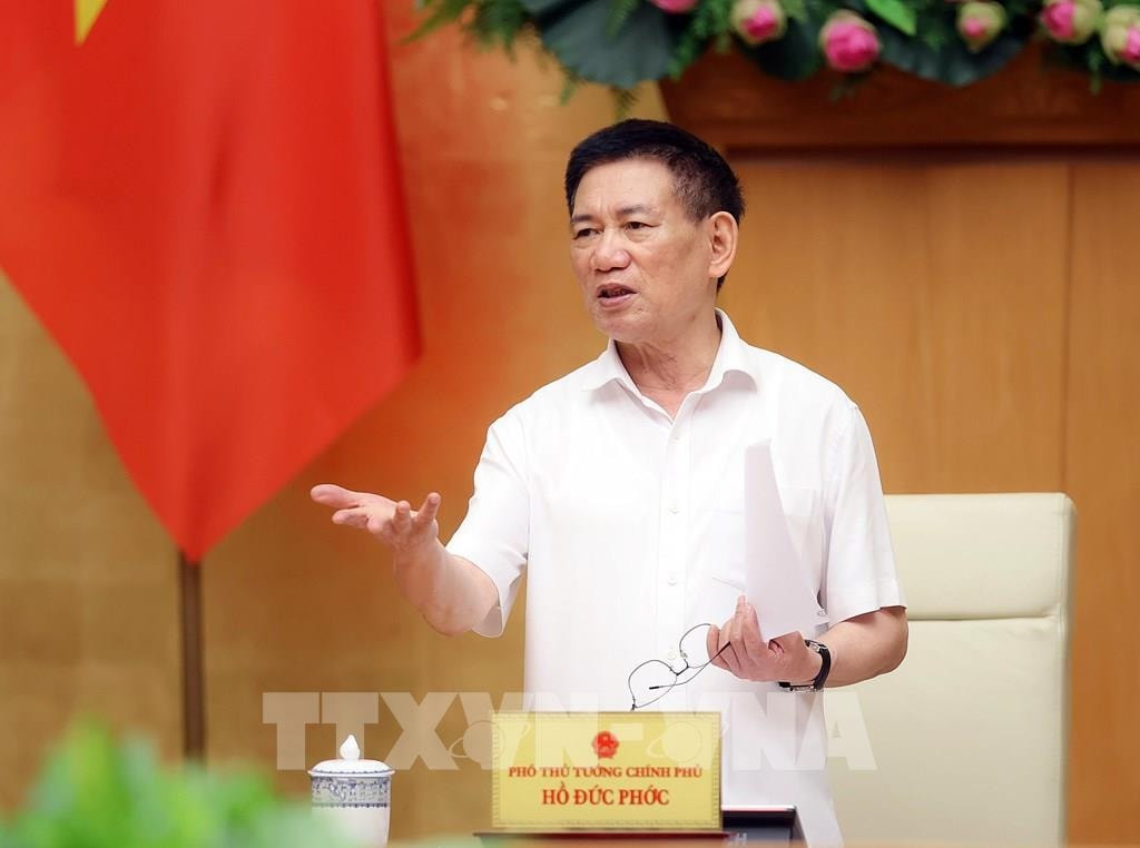 Phó Thủ tướng Hồ Hữu Phớc phát biểu tại cuộc họp