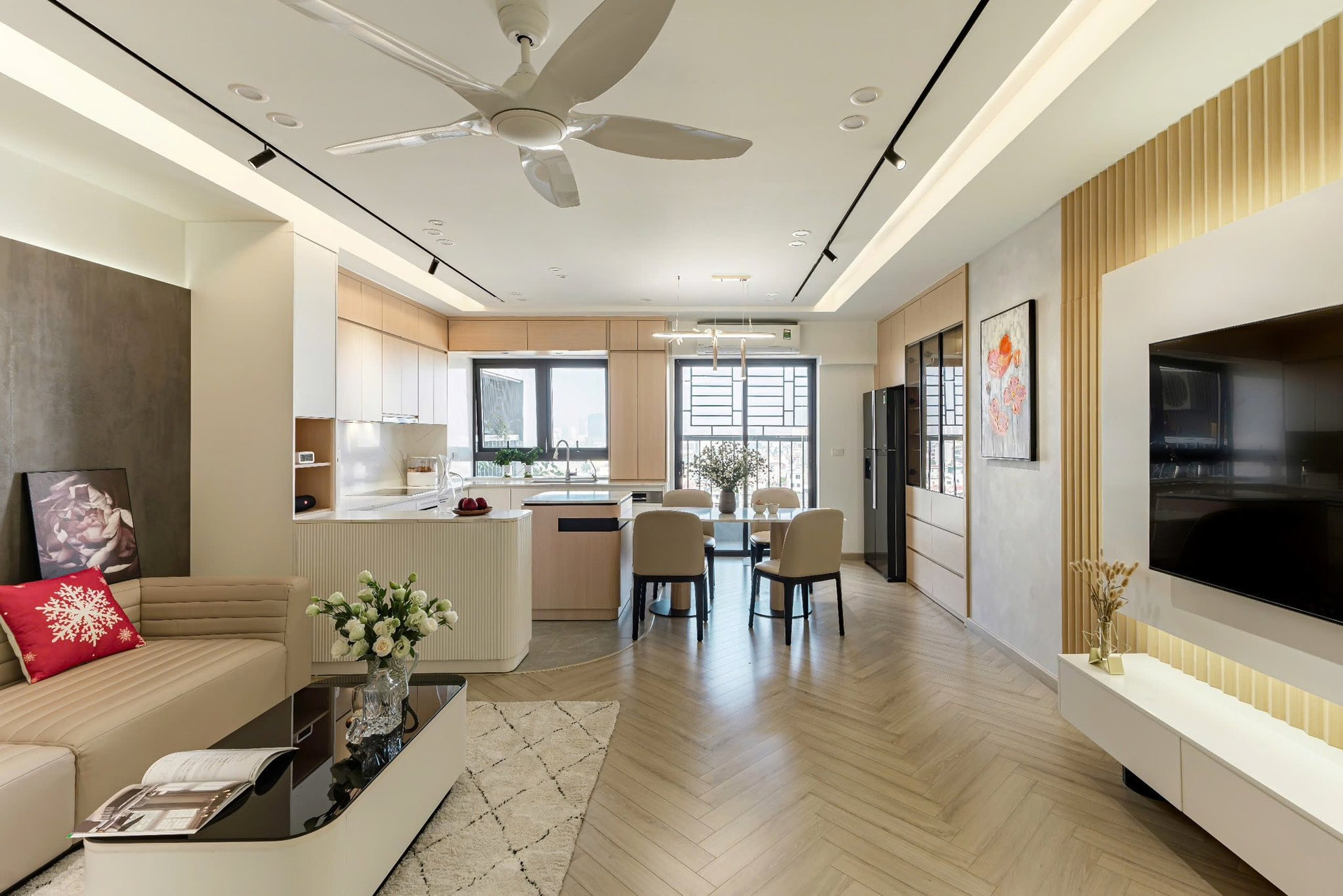 ‘Thay áo mới’ cho căn hộ cũ giữa lòng thành phố: Không gian ấm cúng ai cũng ước ao- Ảnh 4.