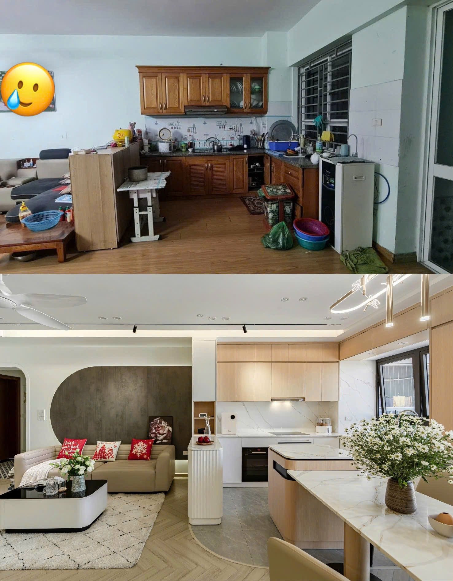 ‘Thay áo mới’ cho căn hộ cũ giữa lòng thành phố: Không gian ấm cúng ai cũng ước ao- Ảnh 2.