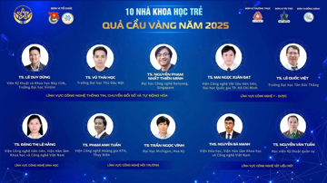 Công bố 10 nhà khoa học trẻ đoạt giải Quả cầu Vàng 2025