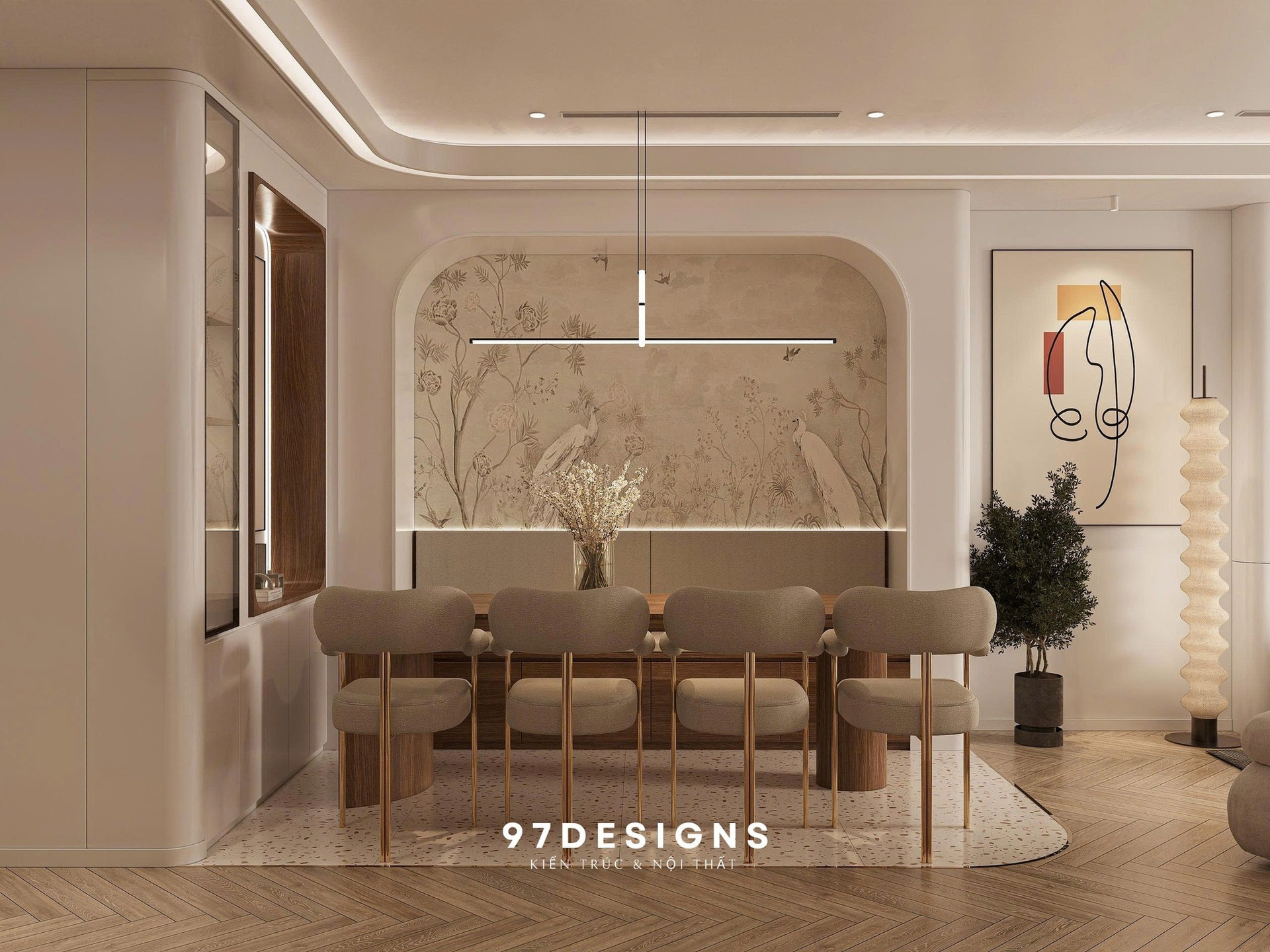 Triết lý 'ít mà tinh tế' của căn hộ thể hiện qua sự hòa quyện giữa tối giản và phong cách Nhật - Bắc Âu- Ảnh 4.