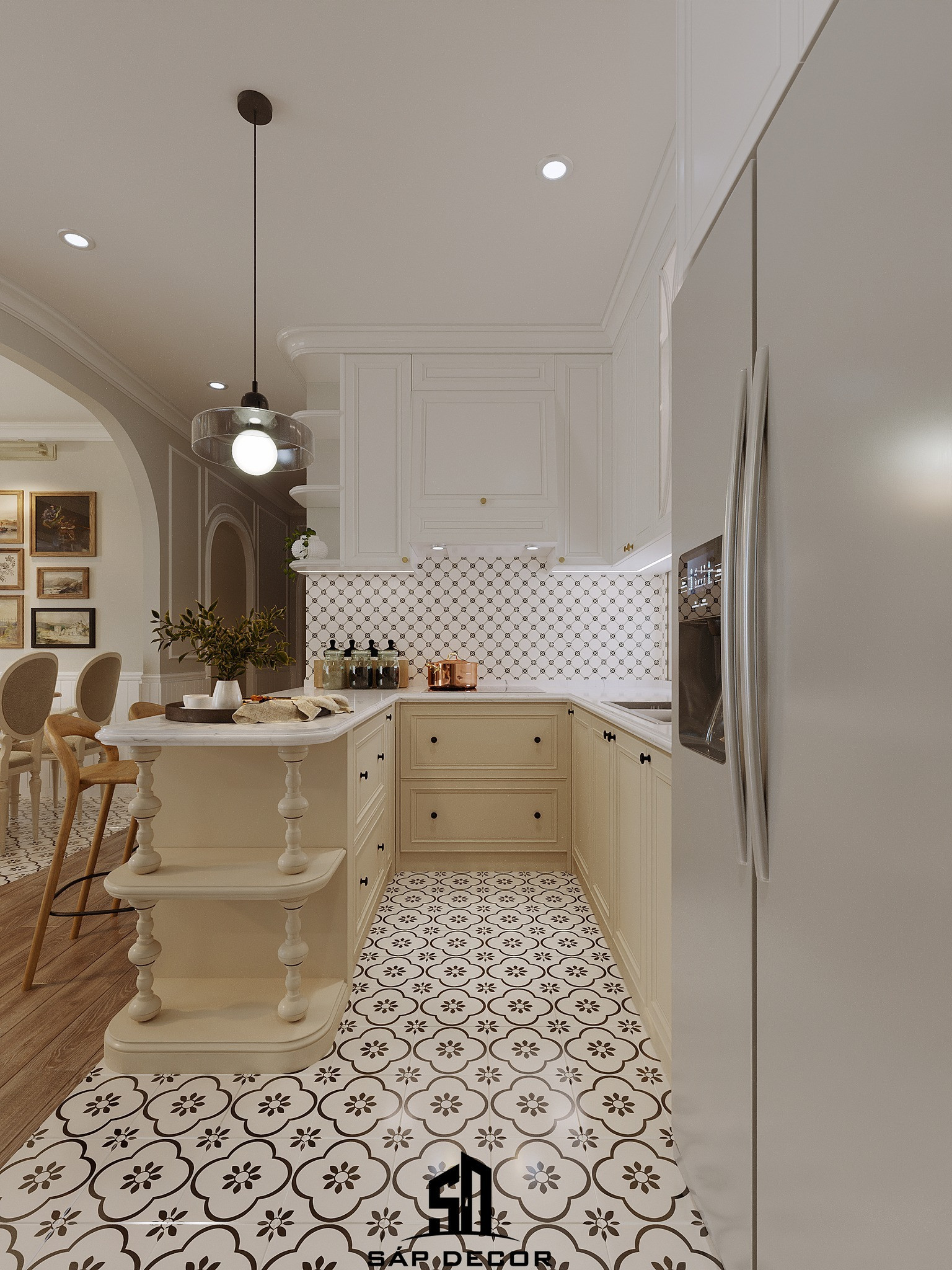 Hòa mình vào không gian sống tân cổ điển Bắc Âu trong căn hộ với nội thất chỉ 70 triệu đồng- Ảnh 8.