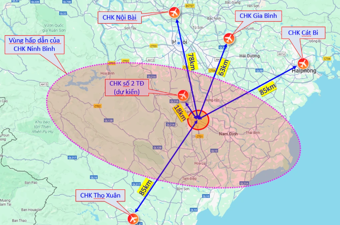 Cân nhắc 3 vị trí xây dựng sân bay quốc tế tại tỉnh Ninh Bình- Ảnh 1. Cân nhắc 3 vị trí xây dựng sân bay quốc tế tại tỉnh Ninh Bình- Ảnh 1.