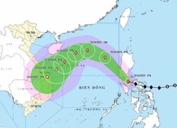 Bão Jengshen có khả năng hướng về vùng biển Quảng Trị - Quảng Ngãi
