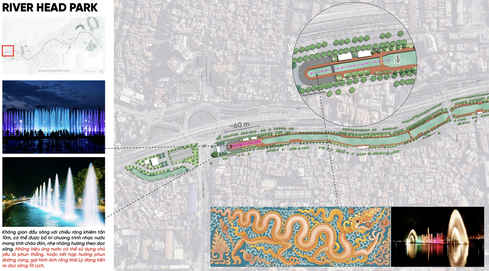 Diện mạo công viên gần 5.000 tỷ qua 12 phường, chạy dọc con sông ô nhiễm nhất Thủ đô - ảnh 1