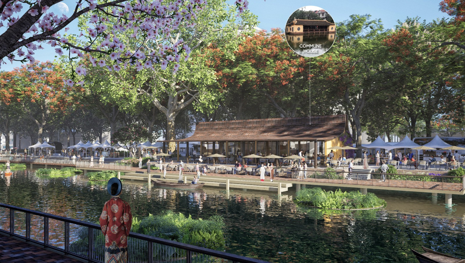 Dòng sông 2.000 năm tuổi ô nhiễm nhất Thủ đô được ‘lên đời’ thành công viên đẹp mắt, đậm chất Việt- Ảnh 3.