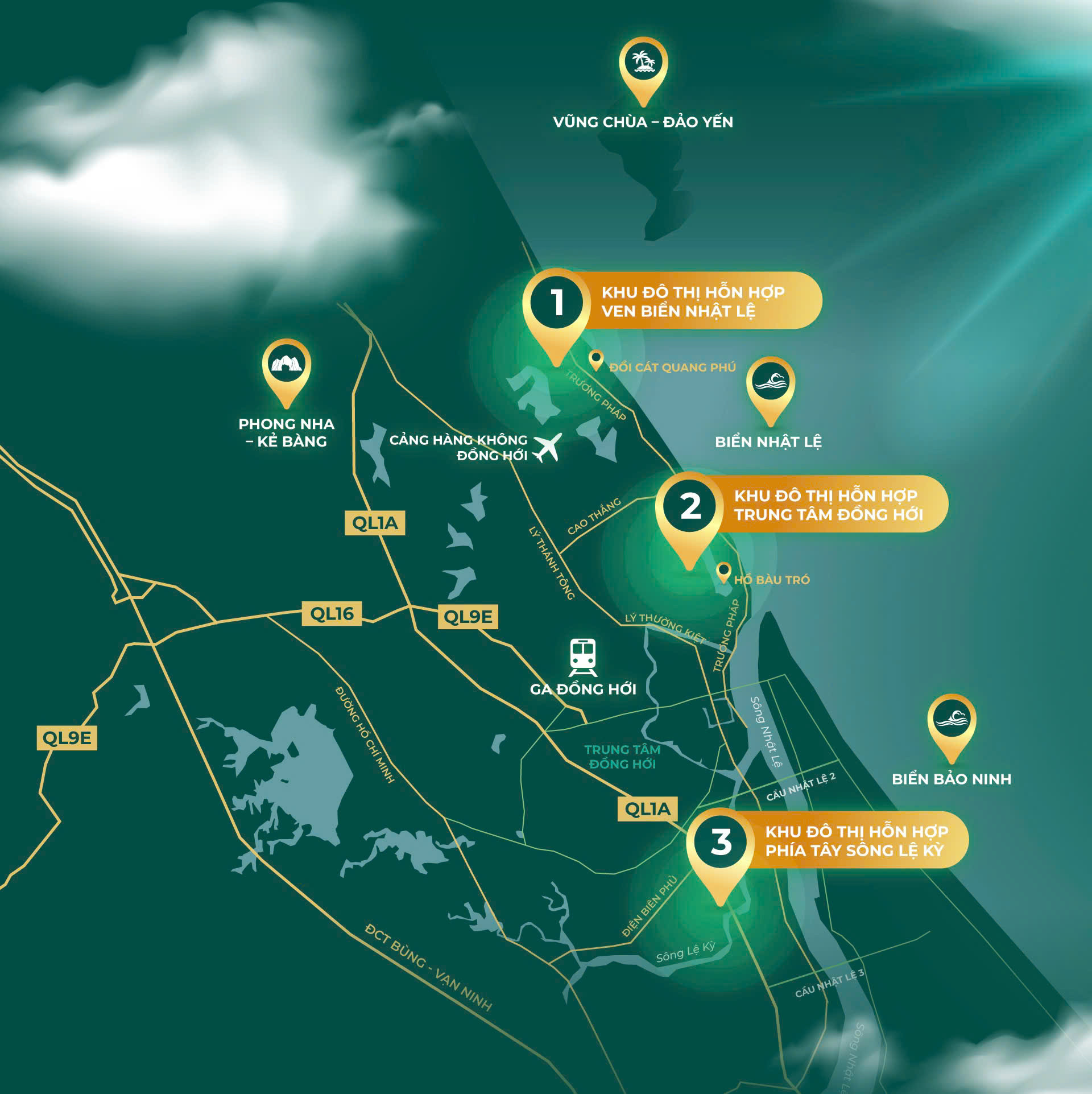 Tỉnh hẹp nhất Việt Nam sắp có 3 khu đô thị của Sun Group, quy mô hơn 38.000 tỷ- Ảnh 2.