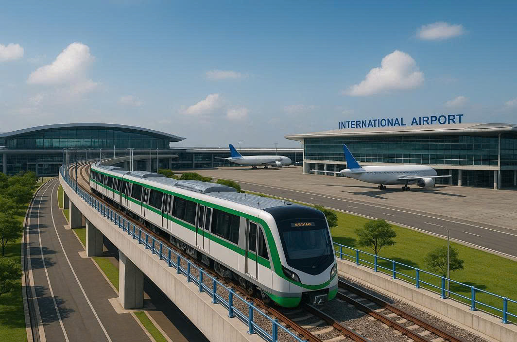 THACO Group đề xuất đầu tư tuyến đường sắt kết nối 2 sân bay. Ảnh minh họa