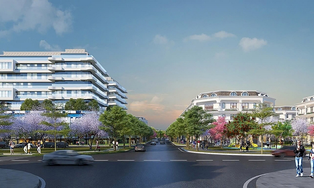 Phối cảnh dự án Khu nhà ở tại xã Đông Anh của Tổng Công ty 319 - Bộ Quốc phòng. Nguồn ảnh: Internet