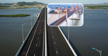 Cây cầu dây văng lọt TOP nhiều nhịp nhất thế giới tại Việt Nam: Dây cáp nặng 800 tấn, nằm trên tuyến cao tốc đắt đỏ nhất cả nước