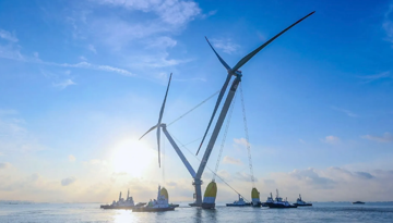 Mỹ không làm được nhưng Trung Quốc liên tiếp tạo nên kỳ tích: Chế tạo tua-bin gió nổi có công suất mạnh nhất hành tinh, cánh quạt dài hơn 3 sân bóng đá