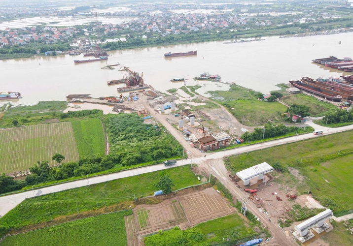 Cây cầu đầu tiên vượt sông Thái Bình, kết nối Bắc Ninh - Hải Phòng bị chậm tiến độ- Ảnh 1.
