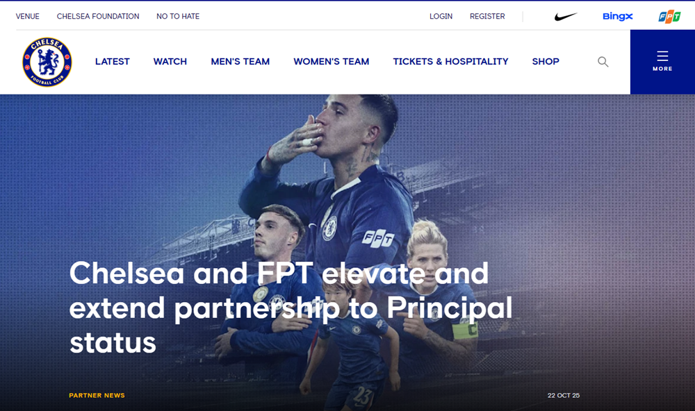 Chelsea chính thức công bố thỏa thuận ‘khủng’ với <a style='text-decoration: none;' href='/FPT'>FPT</a>: Báo Anh tiết lộ vớ bẫm hơn 500 tỷ đồng, vượt qua Arsenal, áp sát MU - ảnh 3