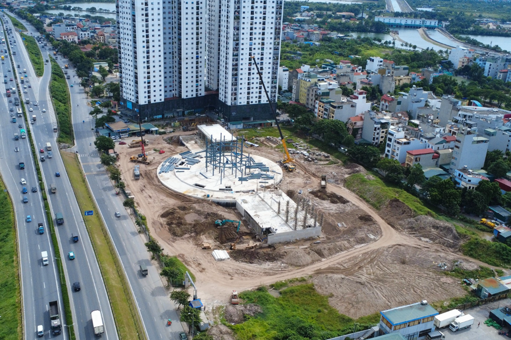 Bến xe rộng gần 30.000m² hiện đại nhất Hà Nội: Nằm cạnh Vành đai 3, sẽ hoàn thành vào giữa năm sau - ảnh 1