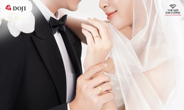 Đi tìm cặp nhẫn cưới định mệnh cho ngày đại hỷ tại DOJI và Thế Giới Kim Cương