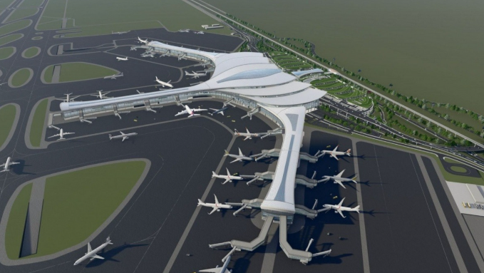 Siêu sân bay 16 tỷ USD lớn nhất Việt Nam hoàn thành thêm mốc tiến độ mới- Ảnh 3. Siêu sân bay 16 tỷ USD lớn nhất Việt Nam hoàn thành thêm mốc tiến độ mới- Ảnh 3.
