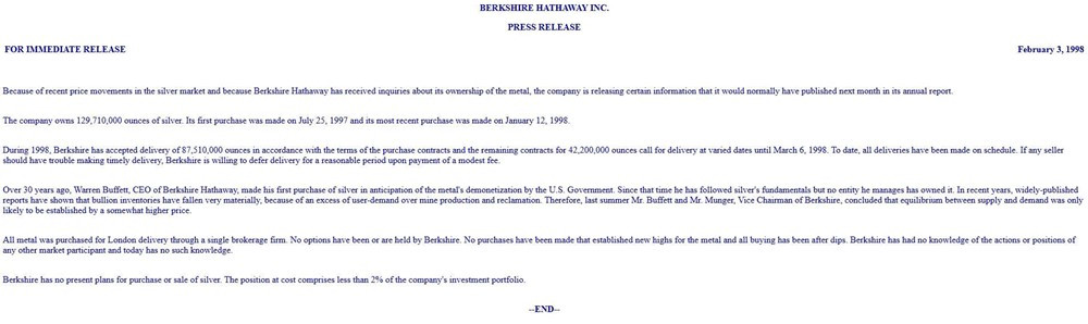 Luôn chê vàng nhưng ít ai biết tỷ phú Warren Buffett từng gom 4.000 tấn bạc, khiến thị trường toàn cầu chao đảo - ảnh 3