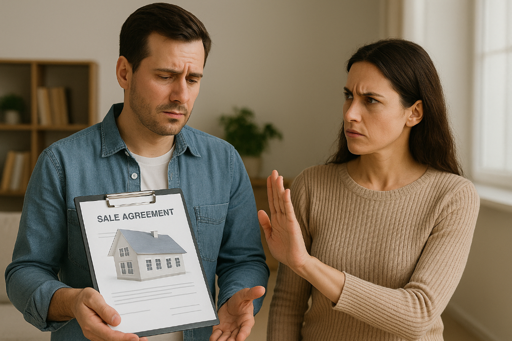 Khi sổ đỏ đứng tên cả hai vợ chồng, chồng có quyền tự định đoạt tài sản không?. Ảnh minh họa