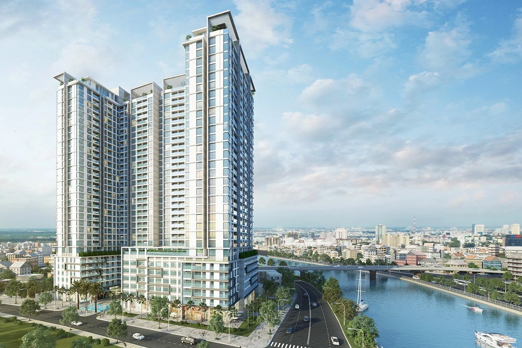 Chung cư cao tầng kết hợp trung tâm thương mại - văn phòng tại số 132 Bến Vân Đồn. Nguồn ảnh: Internet