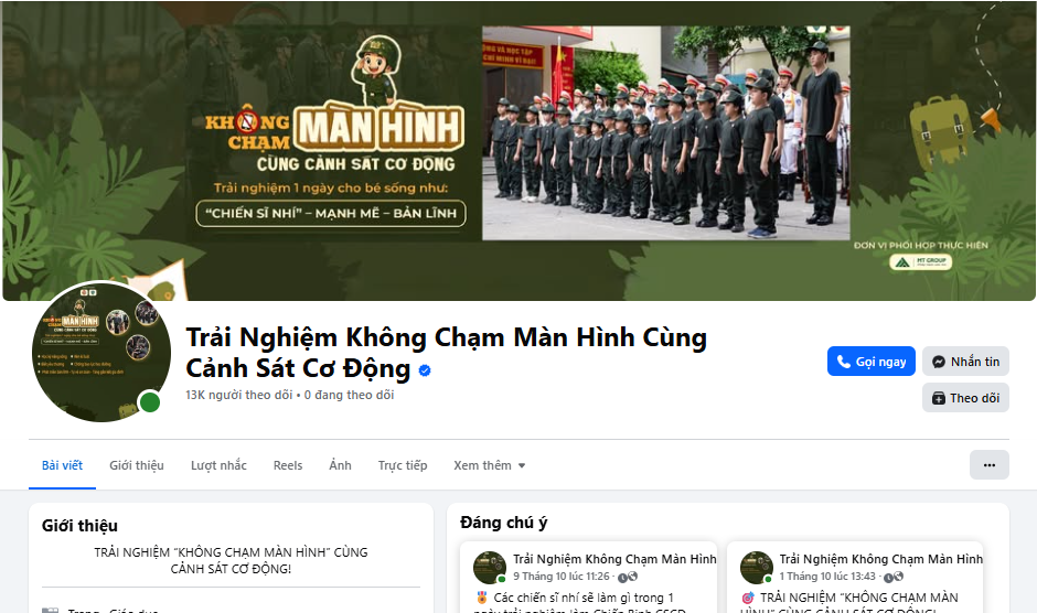 Xuất hiện fanpage mạo danh Cảnh sát cơ động, người dân cần cảnh giác - ảnh 2