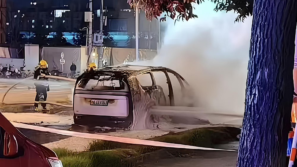 Xe Geely bất ngờ bốc cháy dữ dội, phát tiếng nổ như pháo hoa - ảnh 2