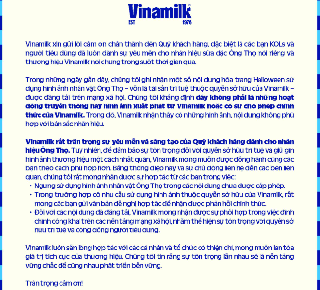 Vinamilk phát thông báo quan trọng - ảnh 2