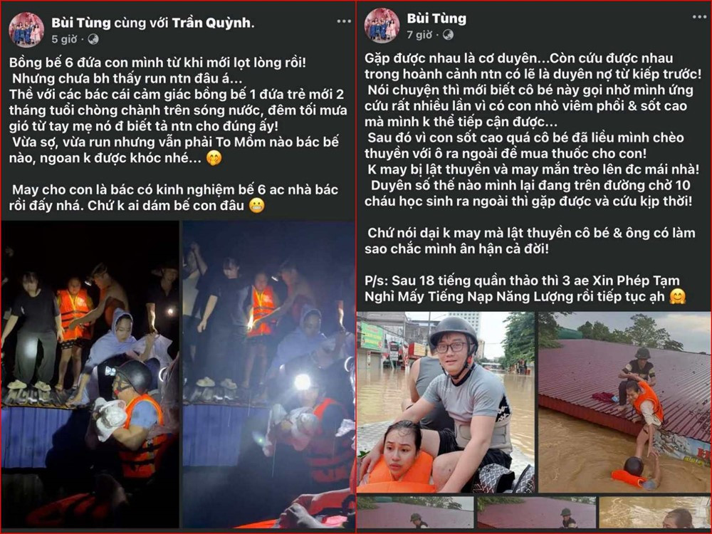 Đội cứu trợ lũ lụt ở Thái Nguyên: Dầm mình hàng chục tiếng trong nước, không khuất phục trước lũ dữ - ảnh 2
